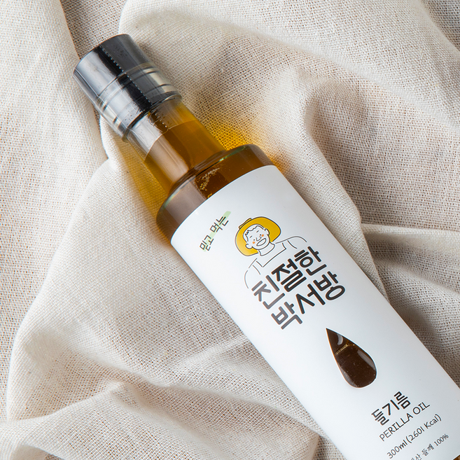 [친절한박서방] 직접 100% 국내산 시골 향긋한 시골 저온압착 생들깨 들기름 맛집 택배 300ml, 1개