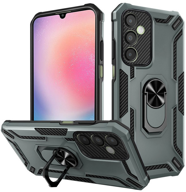 인트그로 기어 메탈 링 범퍼 거치대 휴대폰 케이스