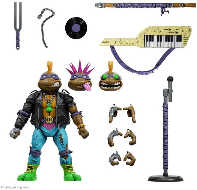 Super7 Teenage Mutant Ninja Turtles ULTIMATES! Wave 07 - 펑크 록 도나텔로 액션 피규어 377391