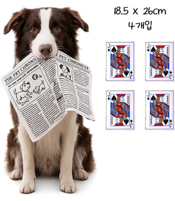강아지 노즈워크 장난감 바스락 혼자놀기, 4개, 스페이드J
