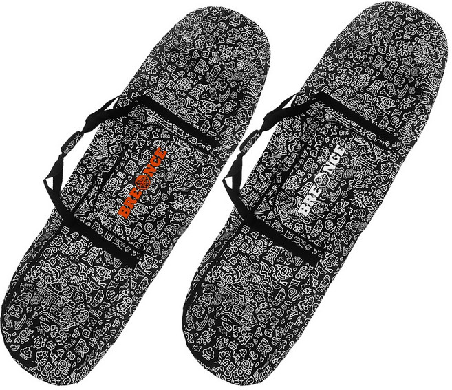 브렌스 캐릭터 백 스노우보드 가방, 화이트블랙 M, 1개