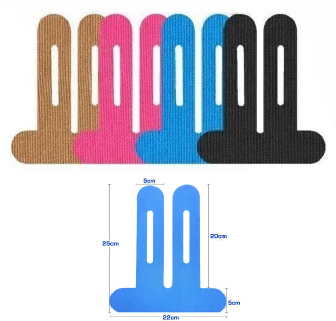 제니스마켓 가위 없이 바로 붙이는 무릎 보호 근육 지지 스포츠 테이프, 4개
