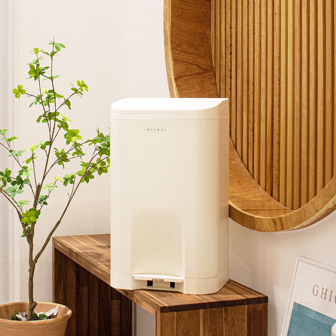 1+1 올케이 페달 휴지통 29L 냄새차단쓰레기통