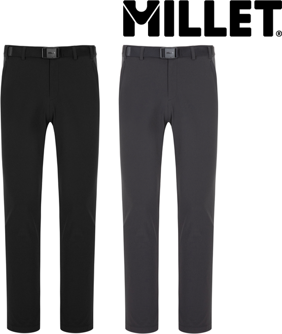 밀레 [봄] 남자 26년 봄 신축성이 좋아 움직임이 편하고 깔끔한 스타일로 일상과 활동을 동시에 커버할 수 있는 간절기 기본 팬츠 봄 바지