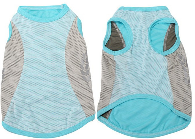 반려견 여름 쿨링 베스트 강아지 옷 코기 비숑 웨스트하이랜드 중소형견 의류 강아지옷애견옷강아지실내복대형견옷강아지한복, 1개, 아이스 블루