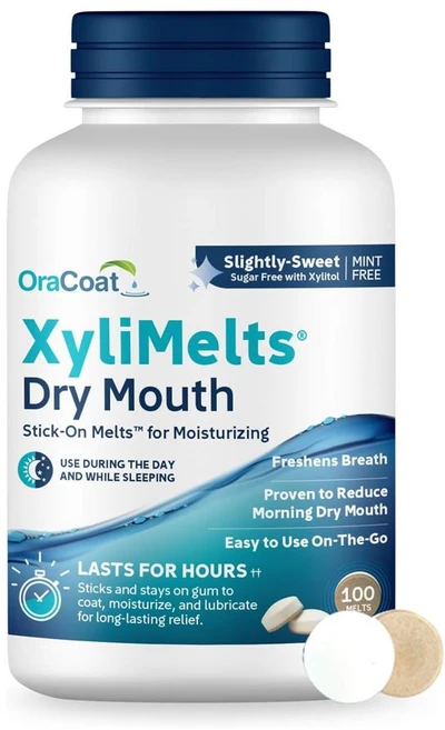 OraCoat 오라코트 자일멜츠 드라이 마우스 약간단맛, 2개 - 쿠팡