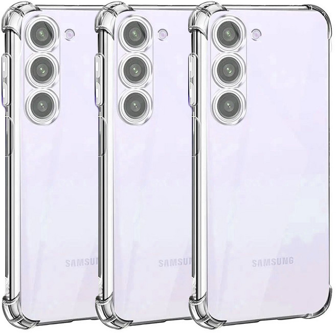 1+1+1 STONESTEEL 갤럭시 S23 FE 카메라 보호 커버 투명 범퍼 젤리 핸드폰 케이스