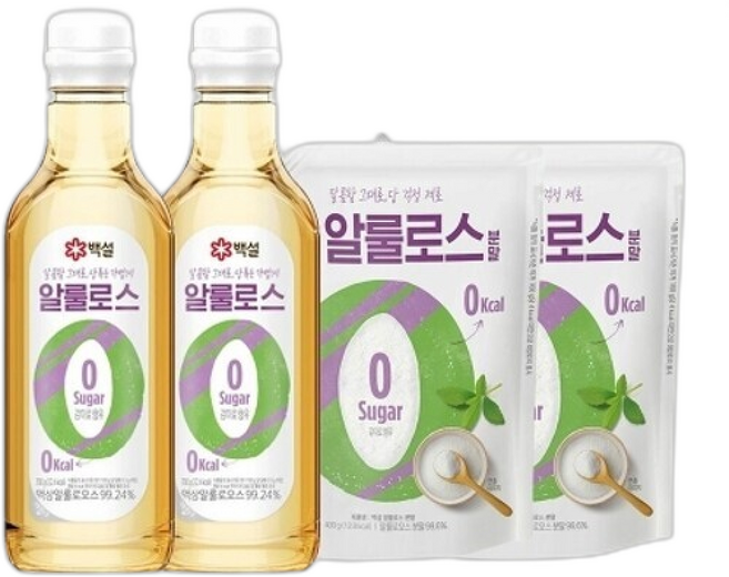백설 제로 칼로리 알룰로스 x+, 700g, 2개