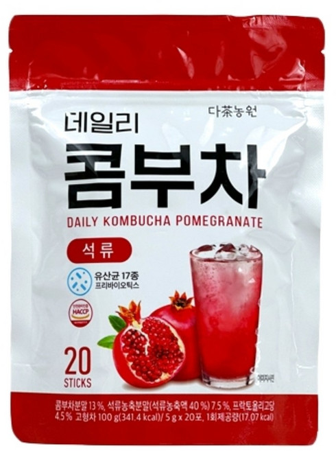 DaNongWon Daily Kombucha 石榴風味, 5g, 20個