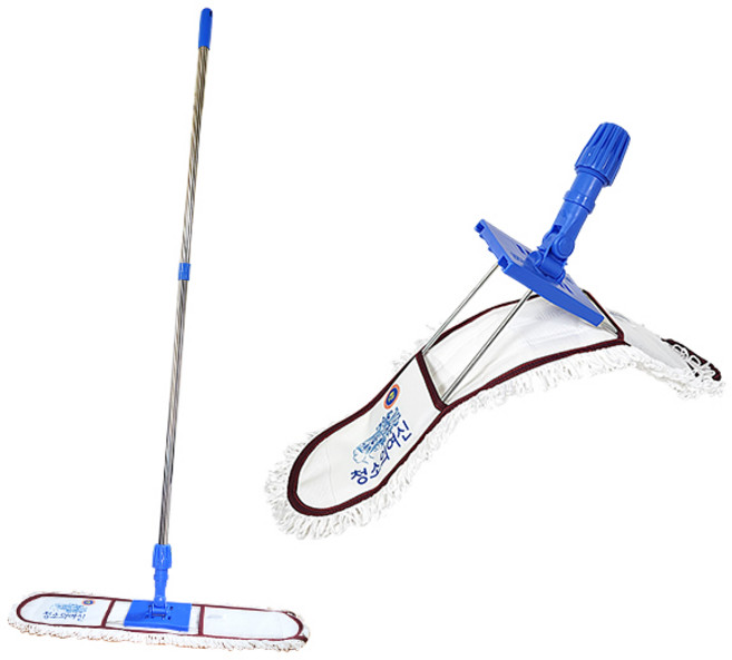 매직크린 왁스맙 2단스텐봉 왁스걸레, 1개