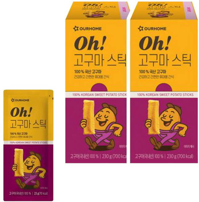 아워홈 Oh! 고구마 스틱, 20개, 23g
