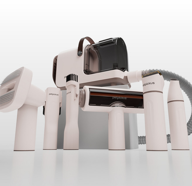 펫픽어스 반려동물 진공 흡입 바리깡 털 이발 청소기 세트, 1세트, 본품