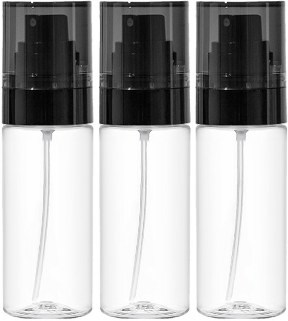 닥터보틀 울트라 안개분사 미스트공병, 3개, 60ml 블랙/울트라