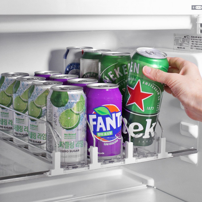 리빙셀렉트 음료수 디스펜서 냉장고 정리 트레이, 3개