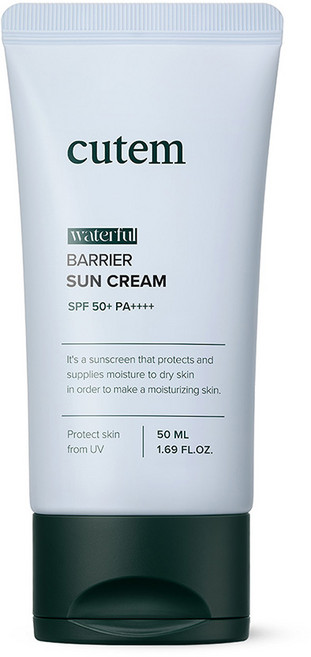 큐템 워터풀 베리어 선크림, 50ml, 1개