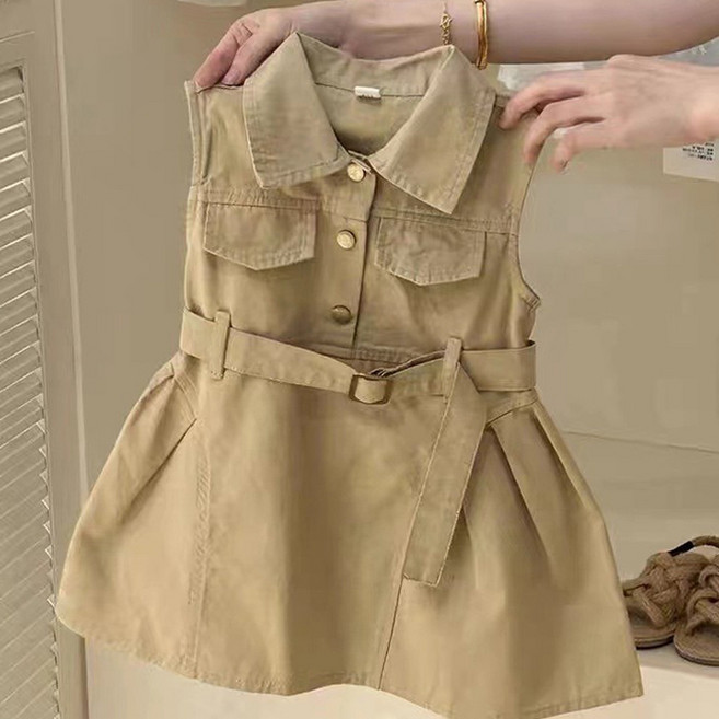 [앙디] O원피스 베이지니 (OC115)_(아동복 유아복 여아용 여름원피스 여아의류 봄 가을 나시원피스)