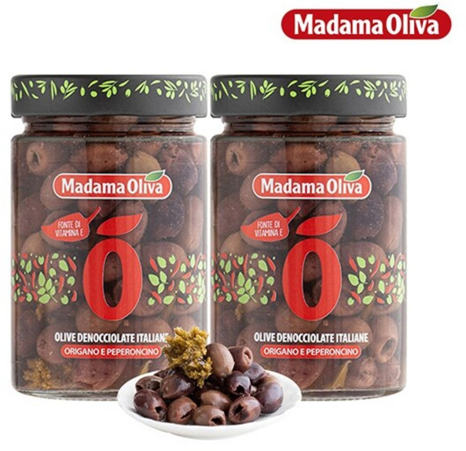 마다마 피티드 블랙레치노 오레가노&베이비칠리 300g 2개, 없음