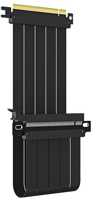 지포스 RTX 40/30 시리즈 및 AMD 라데온 RX7000/RX6000 등 PCIe 4.0/3.0 GPU용 GLOTRENDS 200mm 4.0 X16 라이저 케이블, 400mm, 0-180 Degree