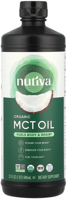 누티바 코코넛 MCT 오일 무맛 언플레이버드 비건, 946ml, 1개