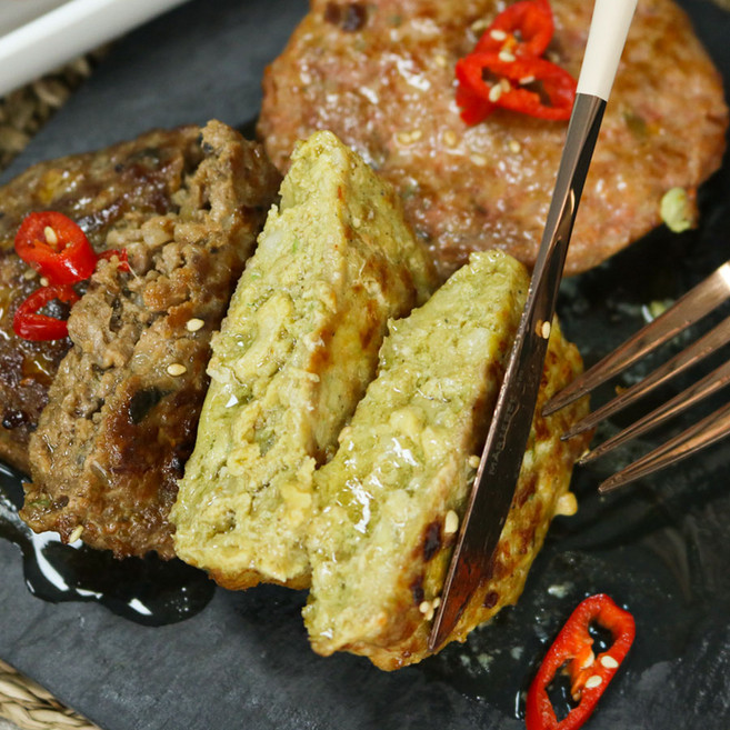 전주맛집 수제 떡갈비 육즙가득 함박스테이크 순한맛 5봉+매운맛 5봉
