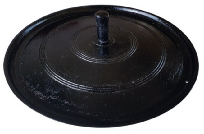 야철대장 길들인 무쇠 솥뚜껑 삼겹살불판 60cm 구이팬