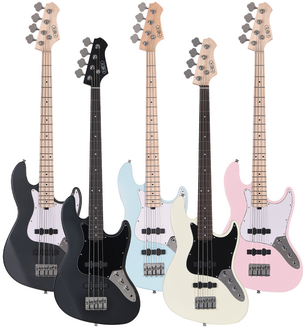 헥스 B100 입문용 재즈 베이스기타 풀패키지 사은품, B100R S/BK(로즈우드/블랙), 1개