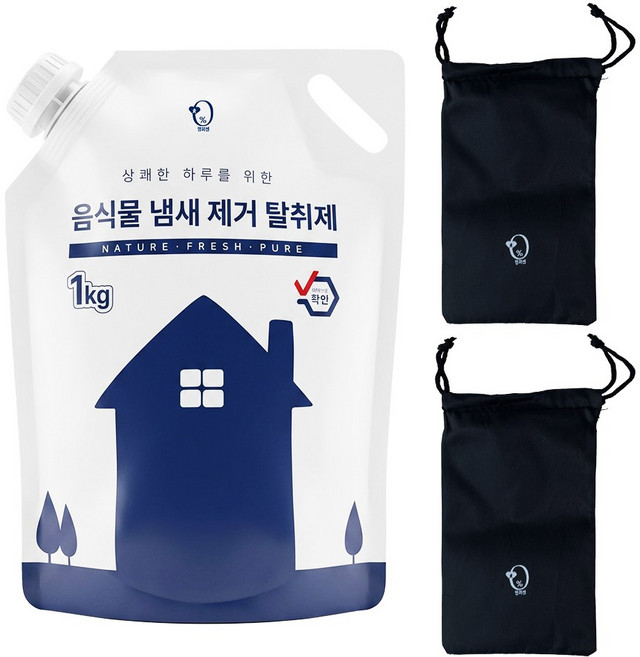 냉장고 신발장 옷장 화장실 냄새 실내 활성탄 탈취제, 1kg, 1개