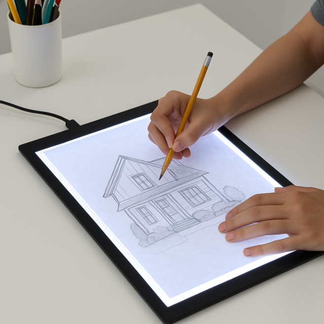 툴매니아 무반점 LED 라이트박스 드로잉 패드, 1개