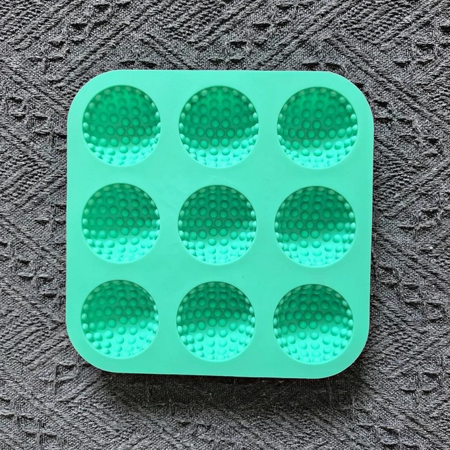 골프공 모양 초콜릿 비스킷 케이크 실리콘 몰드 얼음 큐브 무스 베이킹 팬용, 1개, 색상: 1. 013green