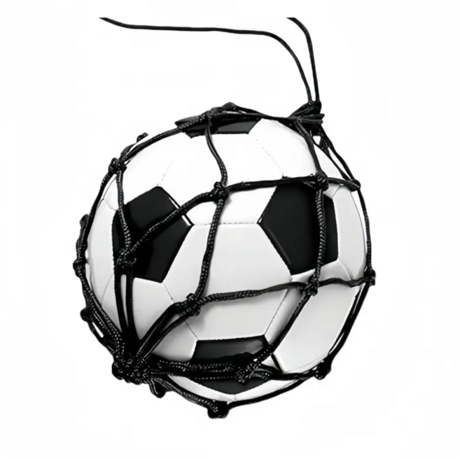 플랜와우 농구공 축구공 가방 볼 그물 망, 블랙, 1개