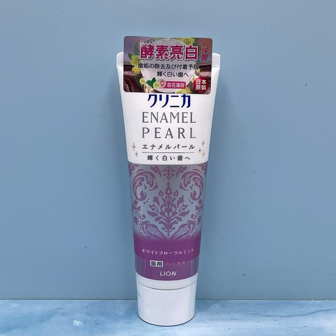 獅王 LION 固齒佳 酵素亮白牙膏 130G, 1個