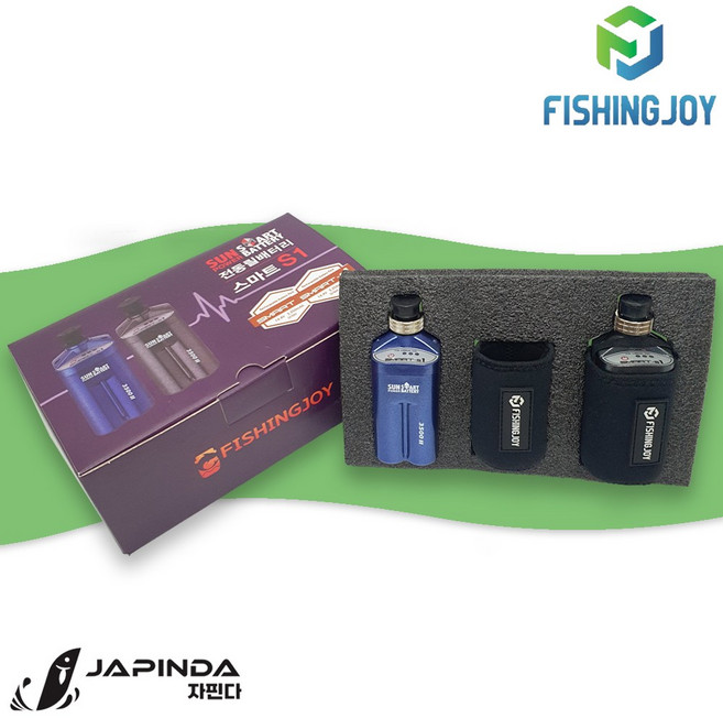 피싱조이 전동릴배터리 (2개 세트) 스마트 S1 수류탄배터리, 2핀(은성 프라이머스 300P), 배터리