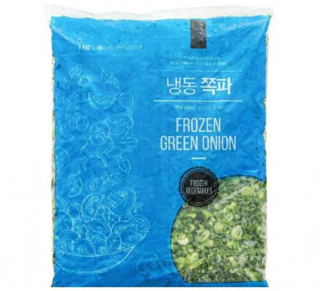 냉동 쪽파 글로벌냉동 슬라이스, 1개