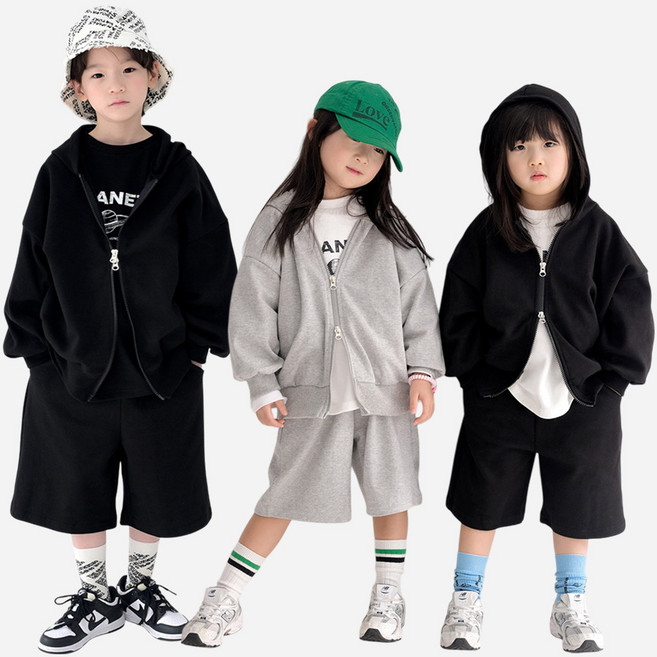 [12시전주문 오늘출발] 메르시보꾸 아동용 투웨이점퍼상하 키즈 주니어 바지세트