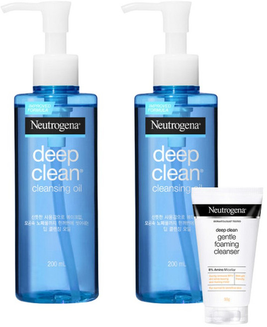 뉴트로지나 딥클린 클렌징 오일 200ml x2 /복수구매, 2개