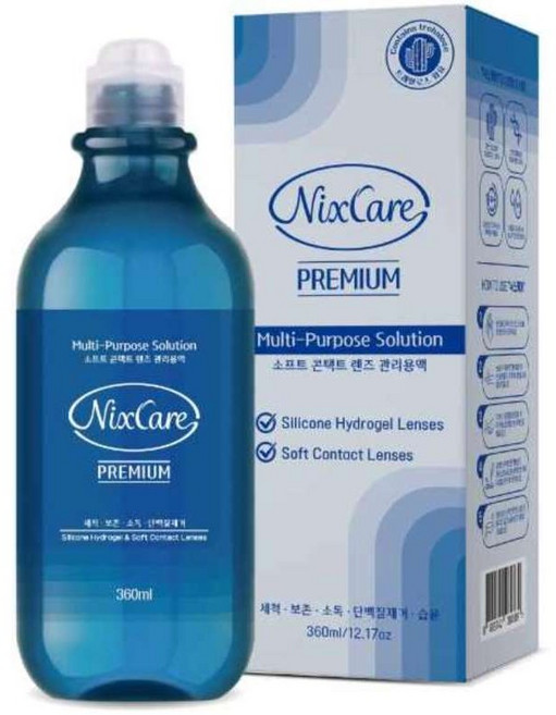 NEW닉스케어 소프트렌즈 보존액 360ml-4개( 신소재함유로 촉촉 up!), 4개, 360ml