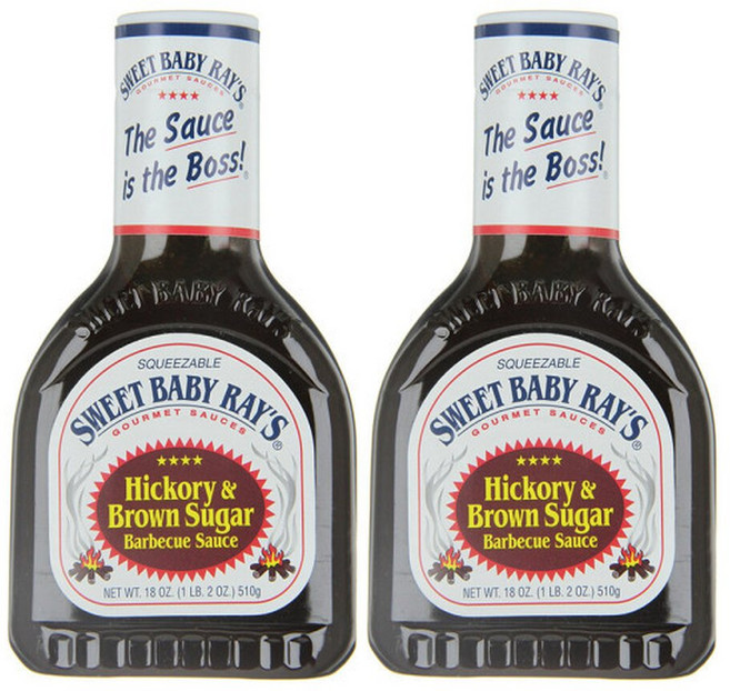 스위트베이비레이 Sweet Baby Rays 히코리 브라운슈가 바베큐 소스 510g 2개