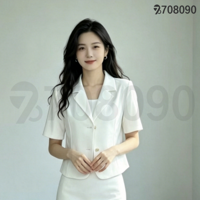 708090 여름 커뮤터 키작녀 초숏 정장 자켓