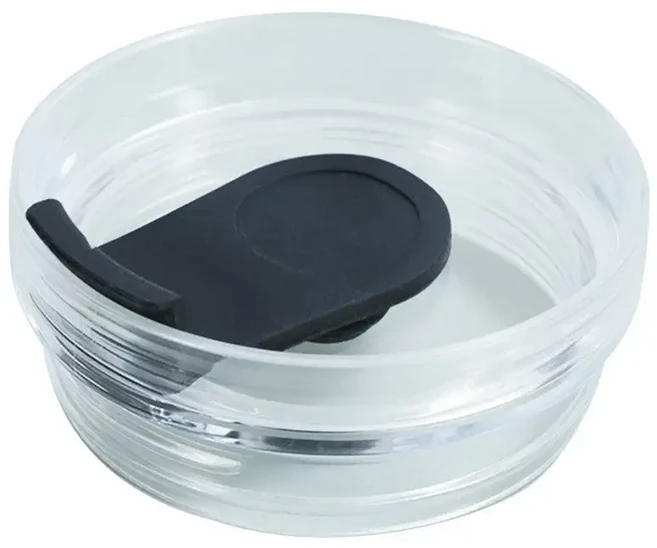 30온스 씰링 병 커버 스플래시 유출 방지 일반 플라스틱 교체 뚜껑 Tyeso/Tumber 컵 캡 Therms, 1개, Black-Transparent