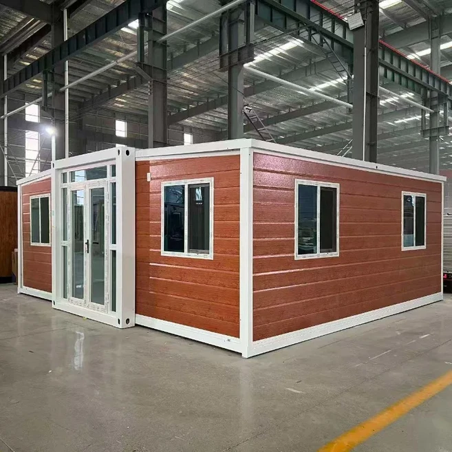 조립식 소형 주택 40피트 20피트 확장형 컨테이너 하우스 2~5 베드룸 조립식 모듈형 주택 창고 헛간 정원, 07 Style 6