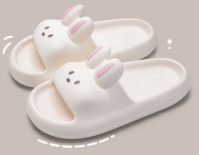 곰돌이샵 말랑말랑 귀여운 몽실 토끼 EVA 슬리퍼 발편한 쿠션 실내화