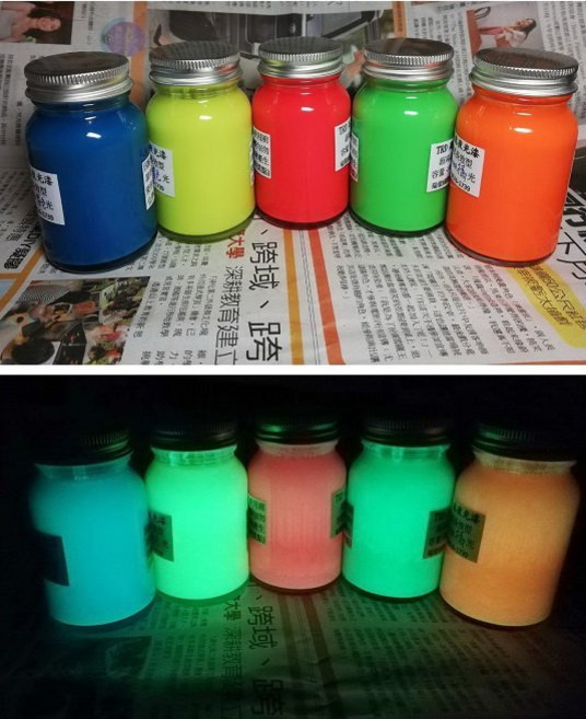 模型夜光漆 DIY模型發光塗料 塑膠模型夜光效果, 2號淺黃-發藍光, 1個