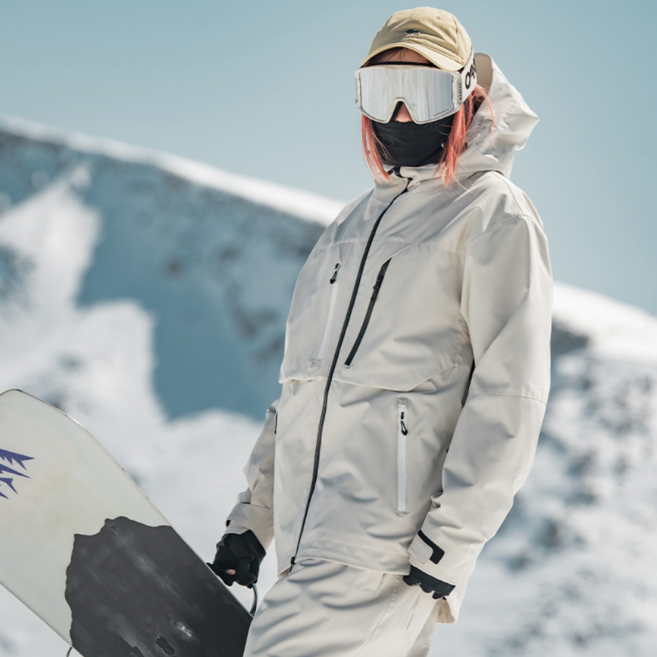 GS스노우 2526신상 오버핏 스노우보드 자켓 보드복 세트 방수 빅사이즈 남녀공용