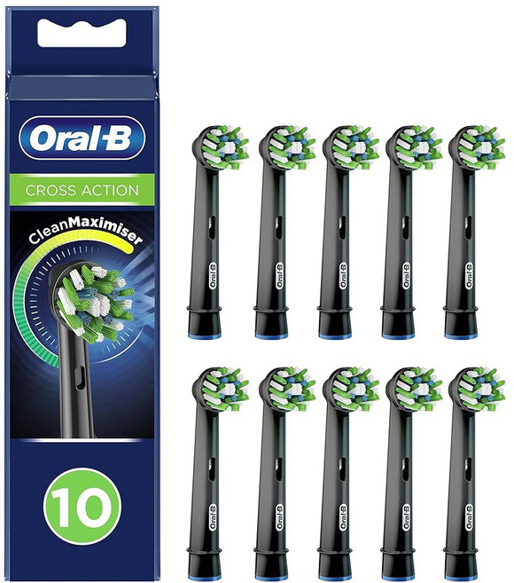 구강-B 칫솔모 10개 팩 구형, 1 Oral-b, Pack of 10 Toothbrus, 10 Count (Pack of 1), 1개
