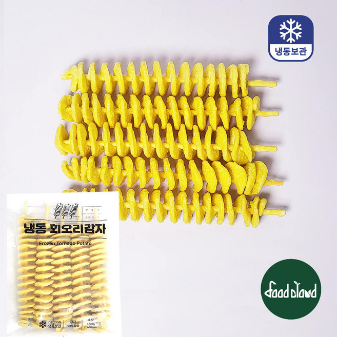 추억의 휴게소 간식 회오리 감자, 80g, 10개