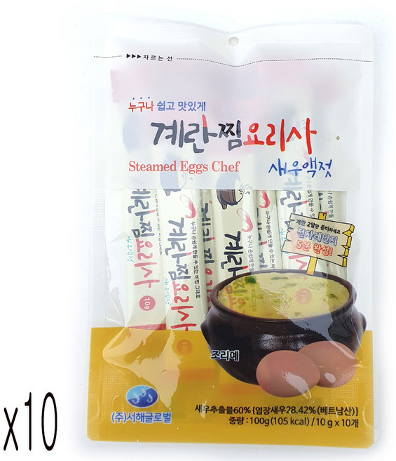새마원 계란찜요리사 새우액젓 스틱 (10P), 100g, 10개