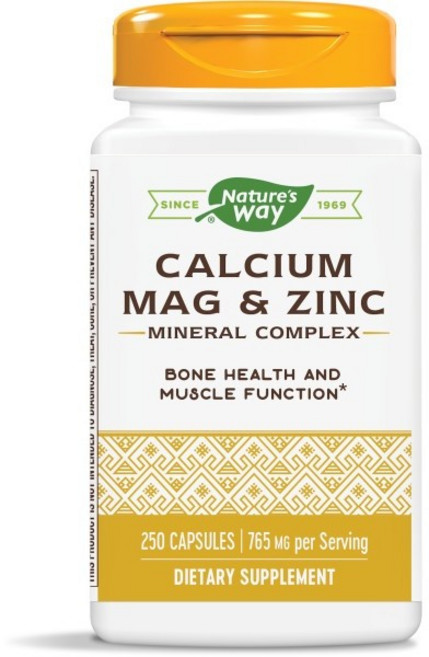 Nature's Way 然萃維 鈣鎂鋅礦物質複合膠囊, 250顆, 1罐