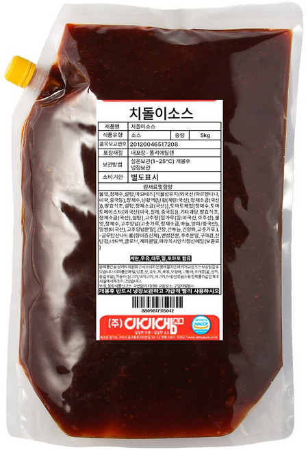 아이엠소스 치돌이치킨양념소스, 5kg, 1개