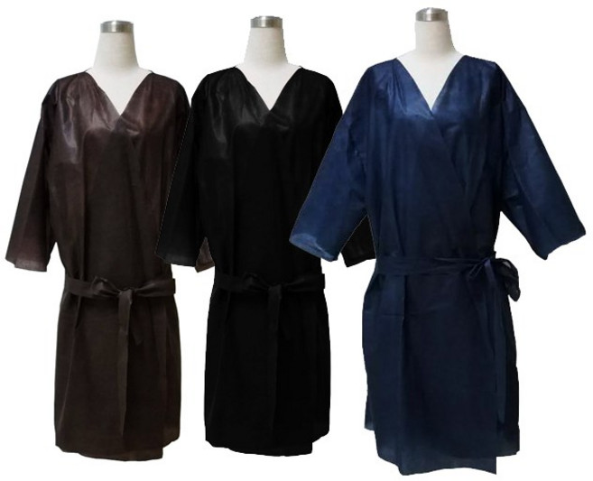 코부 일회용 바스 가운 마사지 스파 왁싱, 브라운, 1개