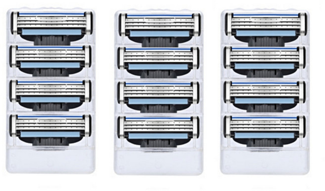 어미닛데이 호환 질레트 마하3 면도날 고급형, 4개입, 3개